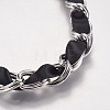Iron Double Link Chain Necklaces NJEW-J023-14P-2