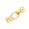 Brass Fold Over Clasps KK-U016-25G-1