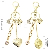Brass Locket Pendants Keychain KEYC-YW00281-01-3