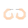 Cellulose Acetate(Resin) Half Hoop Earrings KY-S163-382-4