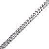Tarnish Resistant 304 Stainless Steel Twisted Chains Curb Chains CHS-P002-03P-0.6MM-2