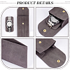 Rectangle Velvet Single Watch Storage Bag with Flip Cover LS-ABAG-WH0044-46A-5