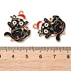 Christmas Theme Alloy Enamel Pendants X-ENAM-Z022-03B-3