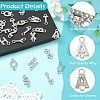 26Pcs 26 Styles Alloy Crystal Rhinestone Connector Charms FIND-CJZ0001-001P-3