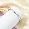 Natural Cultured Freshwater Pearl Beads and 201 Stainless Steel Hinged Cuff Bangles BJEW-JB14319-2