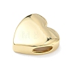Heart Brass Slide Charms X-KK-P349-18B-G-2