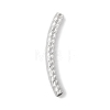 304 Stainless Steel Curved Tube Beads STAS-M071-03G-P-2