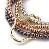 Brass Beads Stretch Bracelets BJEW-JB05952-02-2