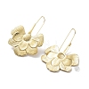 201 Stainless Steel Flower Dangle Earrings EJEW-D084-06G-3