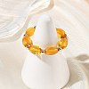 Natural Amber Finger Rings for Women RJEW-JR01087-02-2