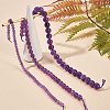 3 Strands 3 Styles Natural Amethyst Beads Strands G-SZ0001-14-5