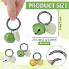 3Pcs Iron Bell & Synthetic Luminous Stone Pendant Decorations HJEW-NB00334-2