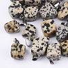 Natural Dalmatian Jasper Pendants G-Q996-08-1