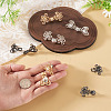 6Pcs 6 Styles Chinese Knot Alloy Adjustable Jean Button Pins FIND-TA0010-52-6