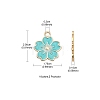 20Pcs 10 Colors Alloy Enamel Pendants ENAM-YW0002-12-4