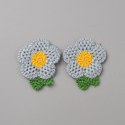 Crochet Flower Appliques DIY-WH0502-05A-1