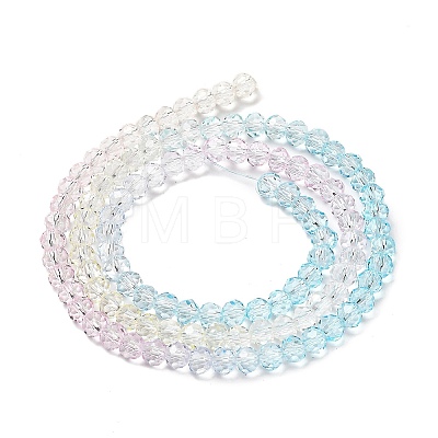 Transparent Painted Glass Beads Strands DGLA-A034-T3mm-A21-1