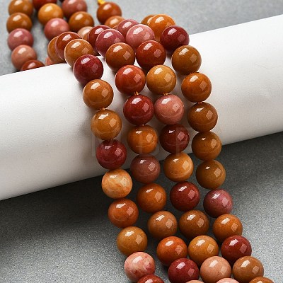 Dyed Natural Malaysia Jade Beads Strands G-G021-02B-23-1