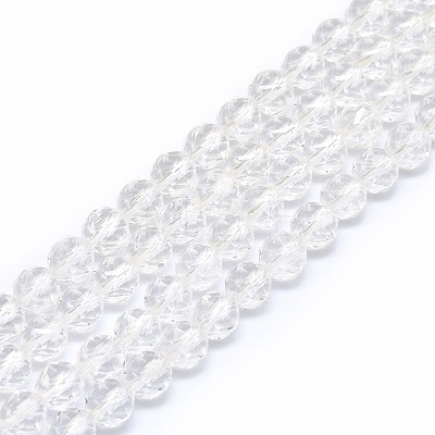 Natural Quartz Crystal Beads Strands G-F715-002-1