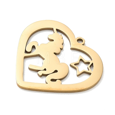 201 Stainless Steel Pendants SA-CBAE892-01G-04-1