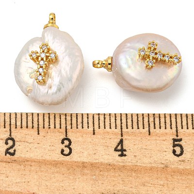 Natural Cultured Freshwater Pearl Pendants PEAR-F008-19G-1