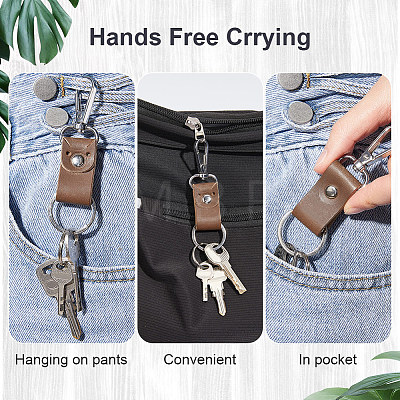 Cowhide Leather Pendant Decoration HJEW-WH20012-05B-1