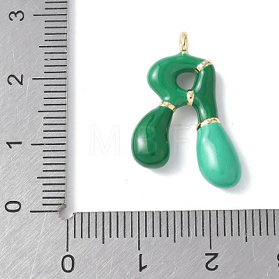 Brass Enamel Pendants KK-E093-03G-R-01-1