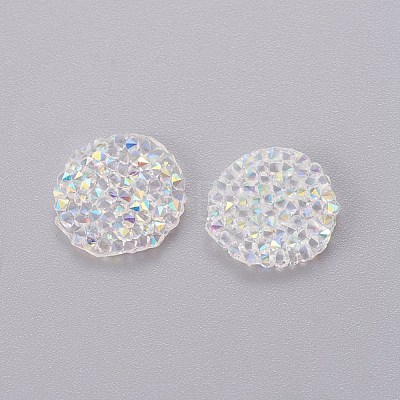 Glitter Hotfix Rhinestone GLAA-P047-D-12mm-1