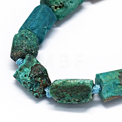 Natural Chrysocolla Beads Strands G-O170-111-1