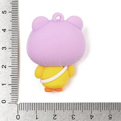 Cartoon Duckling Plastic Pendants FIND-R100-03D-1