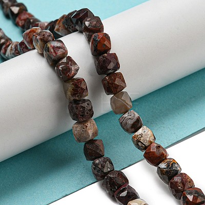 Natural Mexican Lace Agate Beads Strands G-NH0015-B02-01-1