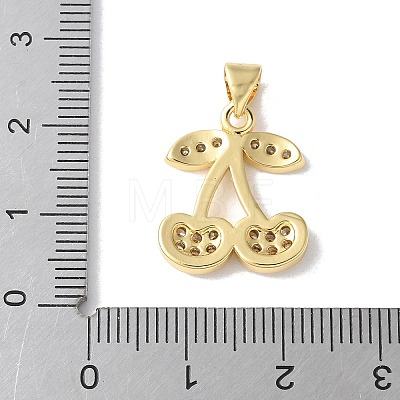 Brass Micro Pave Cubic Zirconia Pendants KK-A252-34G-02-1