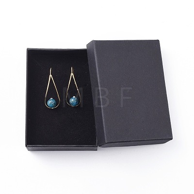 Natural Apatite Dangle Earrings EJEW-JE03595-05-1