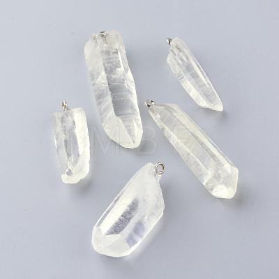 Natural Quartz Crystal Pendants G-S240-15-1