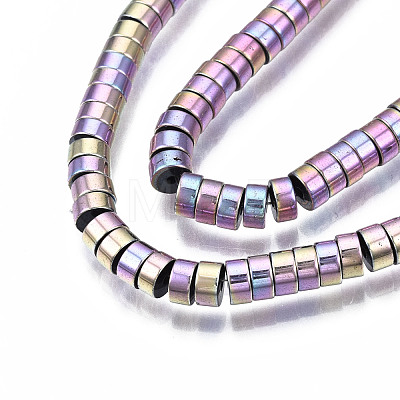 Electroplate Non-magnetic Synthetic Hematite Beads Strands G-T061-141E-1