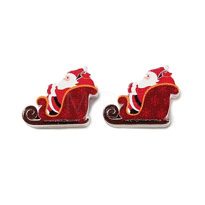 Christmas Theme Schima Wood Beads WOOD-F018-06-1