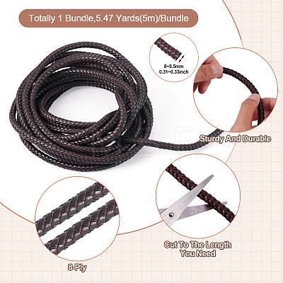 5M 8-Ply Imitation Leather Braided Cord OCOR-TA0003-57B-1