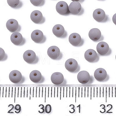 Frosted Colours Glass Beads SEED-S040-03A-06-1