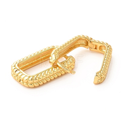 Brass Hoop Earrings X-EJEW-F273-02A-G-1