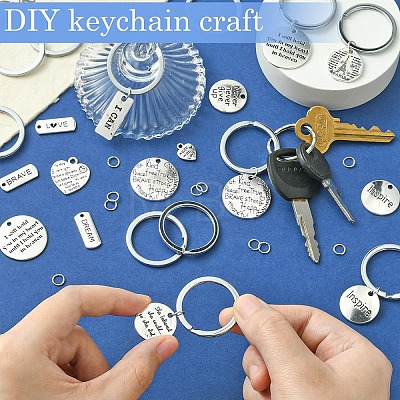 English Lettering Keychain DIY Sets FIND-YW0005-06-1
