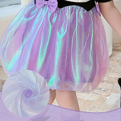 Laser Polyester Mesh Fabric for DIY Crafts DIY-WH0888-06B-1