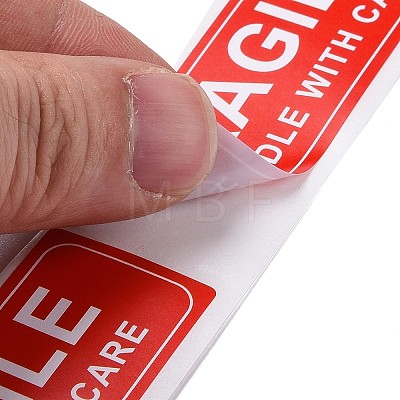 Self-Adhesive Paper Warning Tag Stickers X-DIY-K039-04D-1