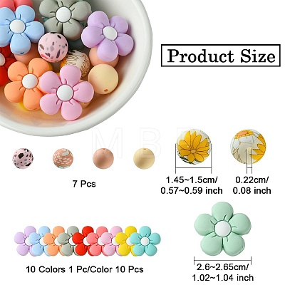 Food Grade Eco-Friendly Silicone Beads SIL-YW0001-23-1