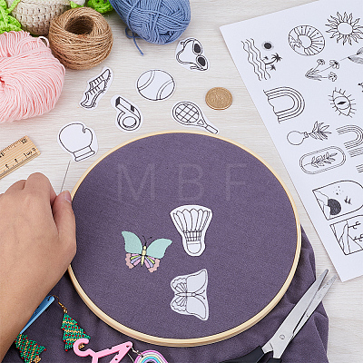 Non-Woven Embroidery Aid Drawing Sketch DIY-WH0538-005-1