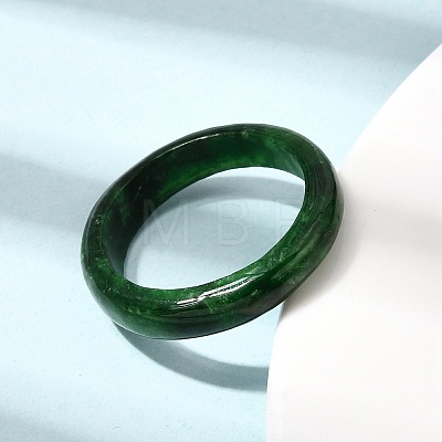 Natural Myanmar Jade Dyed Finger Ring RJEW-C160-01B-1