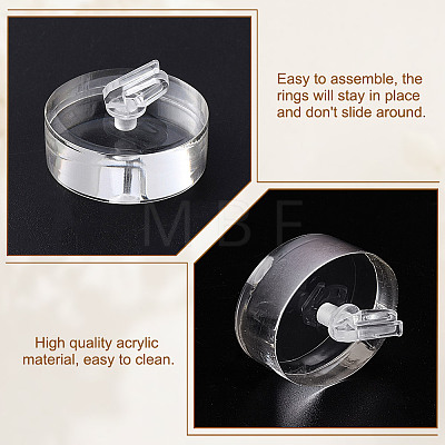Acrylic Finger Ring Display Holders RDIS-WH0020-02B-01-1