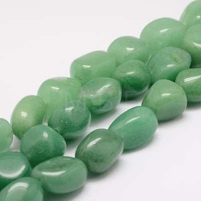 Natural Green Aventurinee Bead Strands G-K153-D20-1