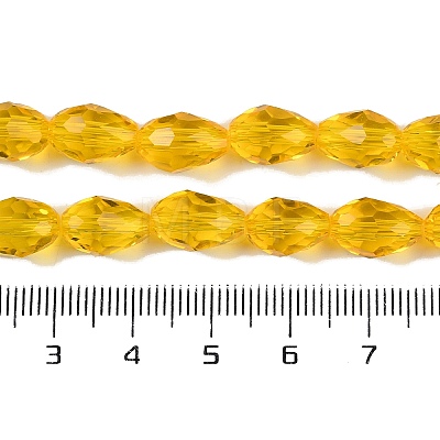 Transparent Glass Beads Strands EGLA-N013-T8mm-D04-1