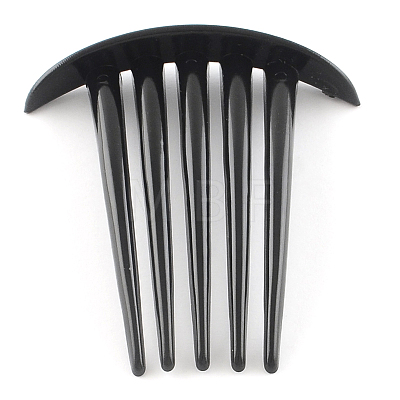 Hair Accessories Plastic Hair Comb Findings OHAR-S185-08-1