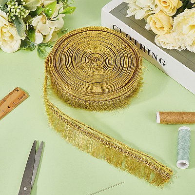 Polyester Tassel Lace Ribbons DIY-WH0530-69A-1